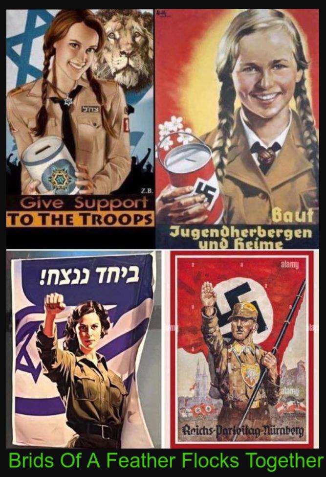 Comparativa de propaganda: similitudes entre iconografía nazi y sionista en los años 30