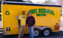 Junk Daddy Austin - Shaking Hands with a client