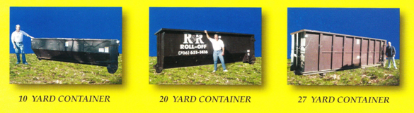 R & R Dumpster & Roll-Off Service, Inc. - Dumpster Sizes