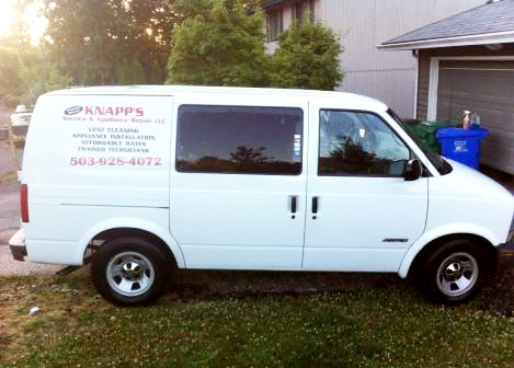 Knapp's Service & Appliance Repair LLC - repair van