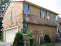 Northshore Siding and Window - Before siding work done