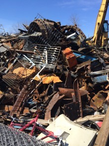 Metro Metal Recycling - Pile of steel scrap metal