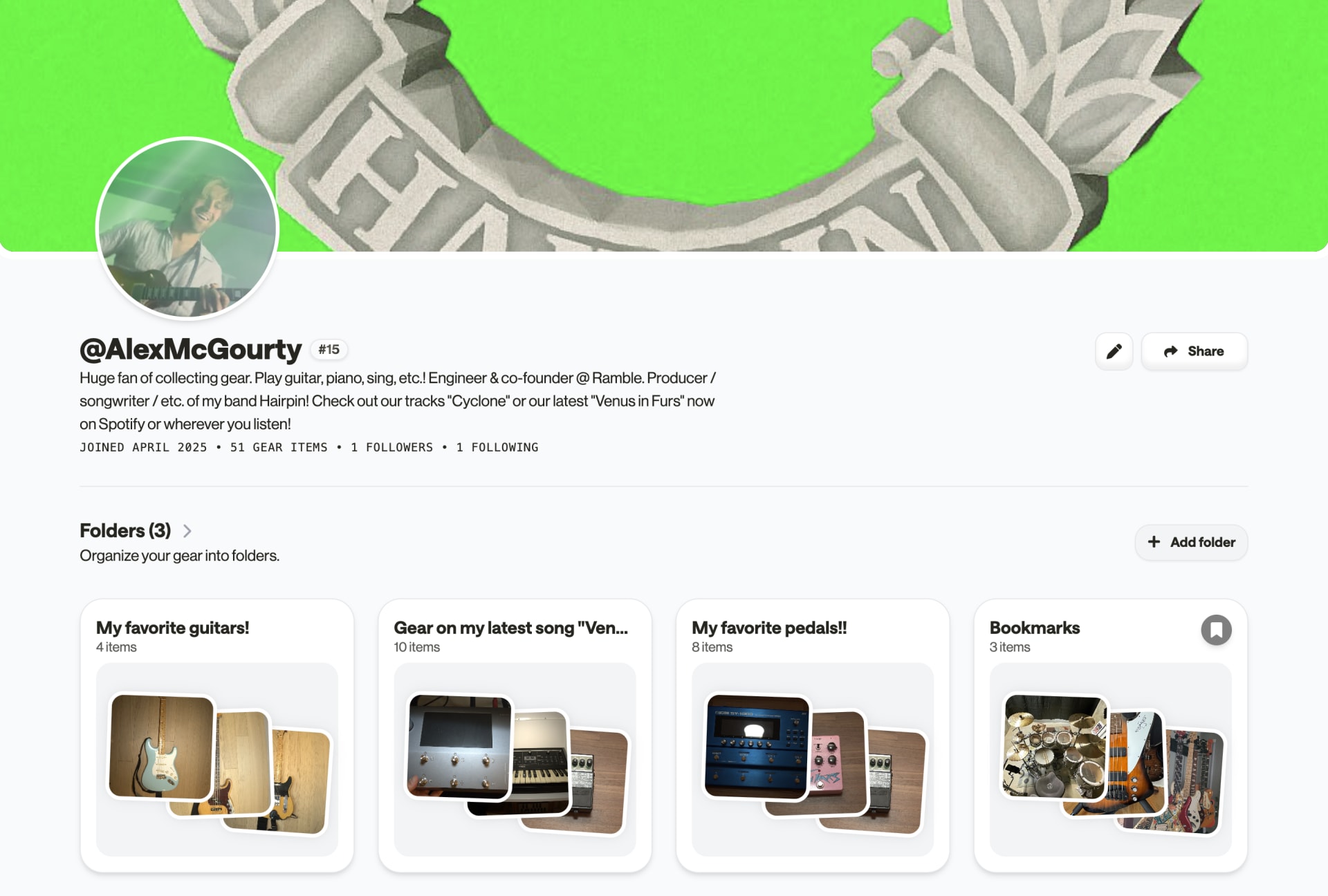 Ramble profile and community