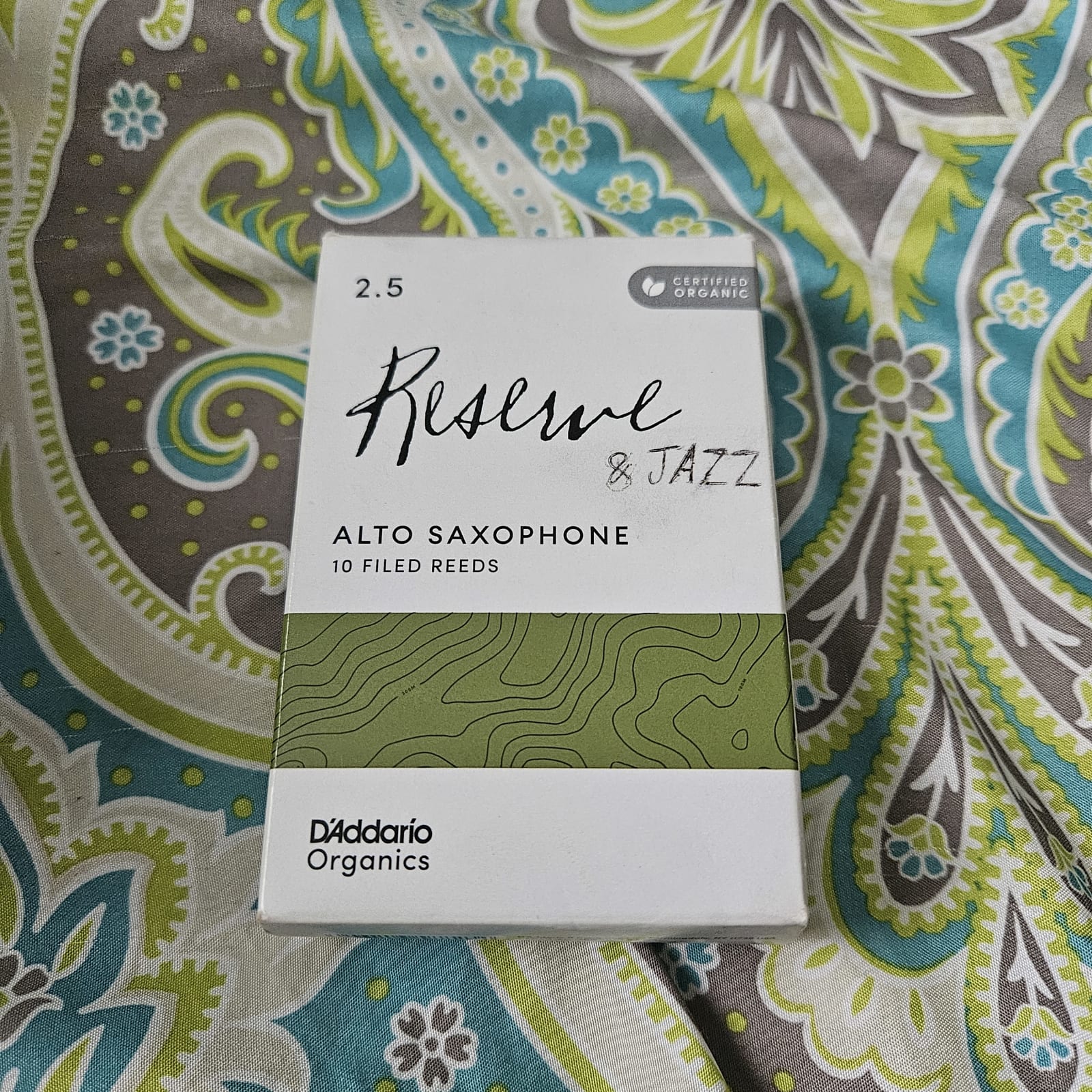 D'Addario Reserve Organics Alto Sax Reeds 2.5 (10-filed reeds) - @jc ...