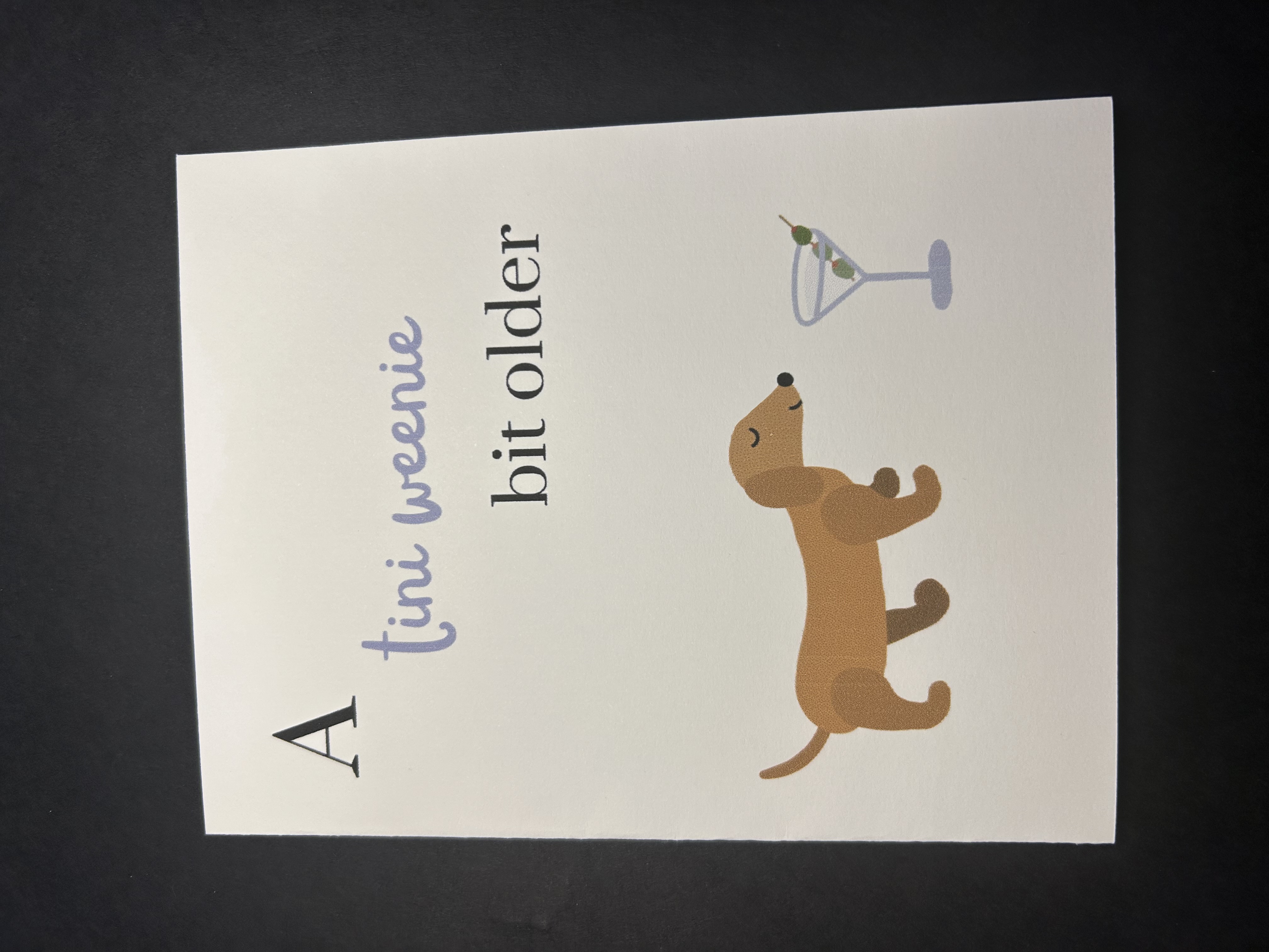 Tini Weenie Bit Older Card