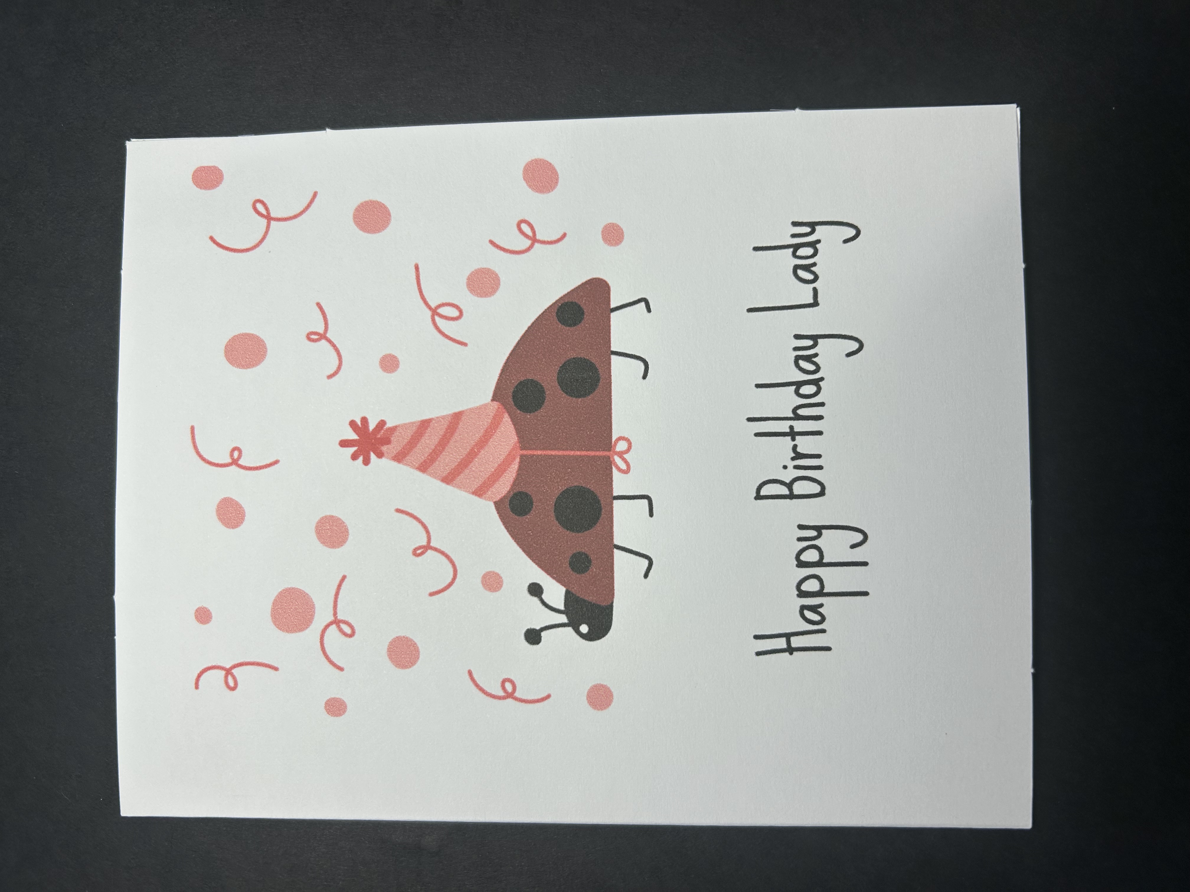 HBD Lady Card