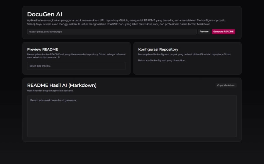 DocuGen AI project interface