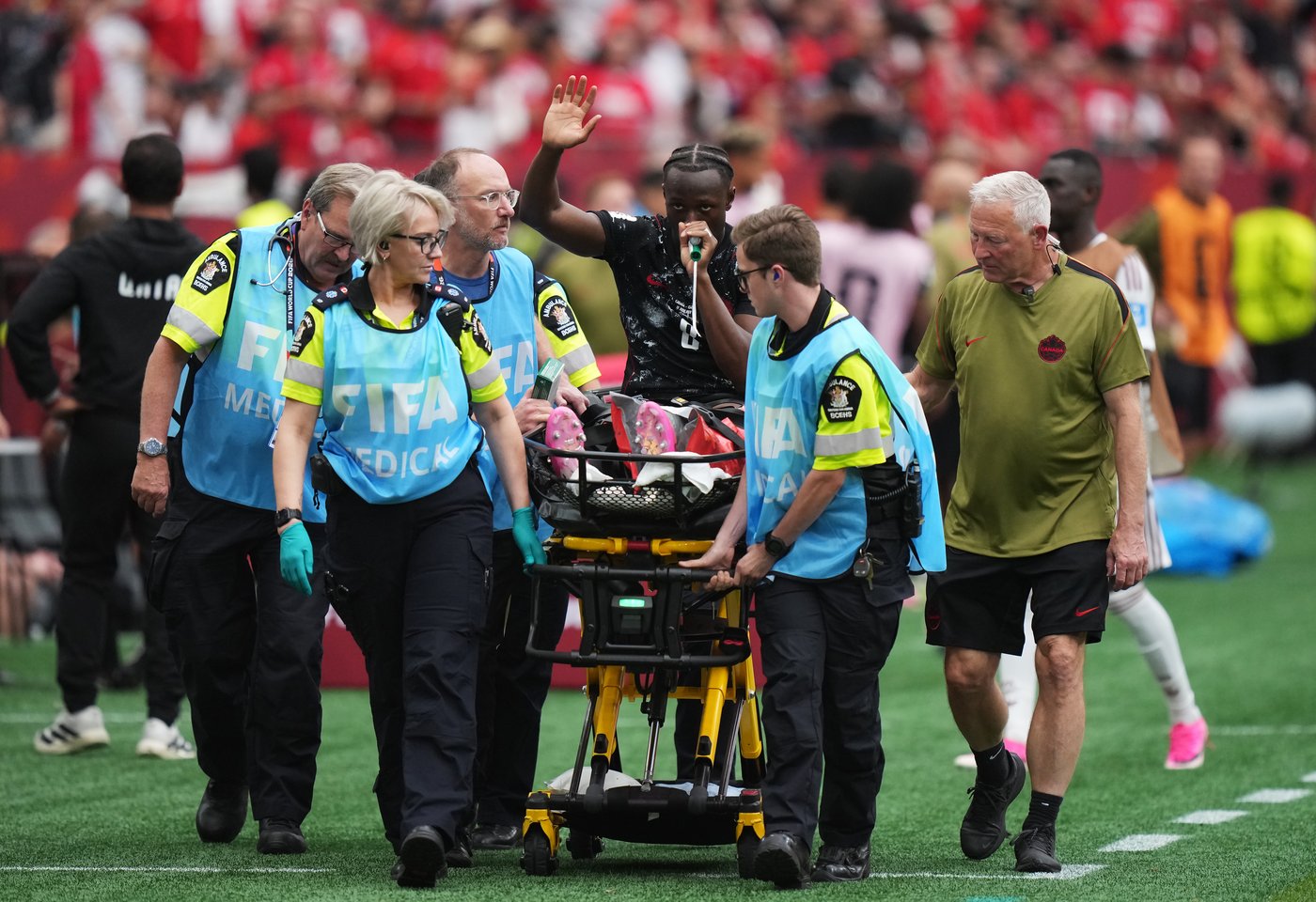 What was the "green whistle" being used by Ismael Kone after he was taken off