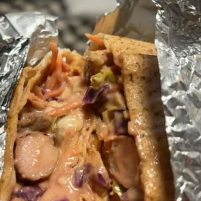 Chicken Sharwama and Yogurt 