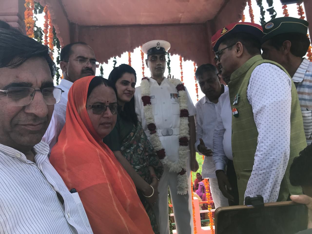 डांगर गांव में अमर शहीद सितेन्द्र सिंह सांखला की मूर्ति का भव्य अनावरण, उमड़ा जनसैलाब