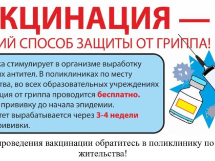 Профилактика гриппа: важность вакцинации для здоровья