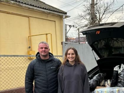 Председатель Молодежного парламента Нана Михайлова доставила гуманитарный груз в Херсонскую область