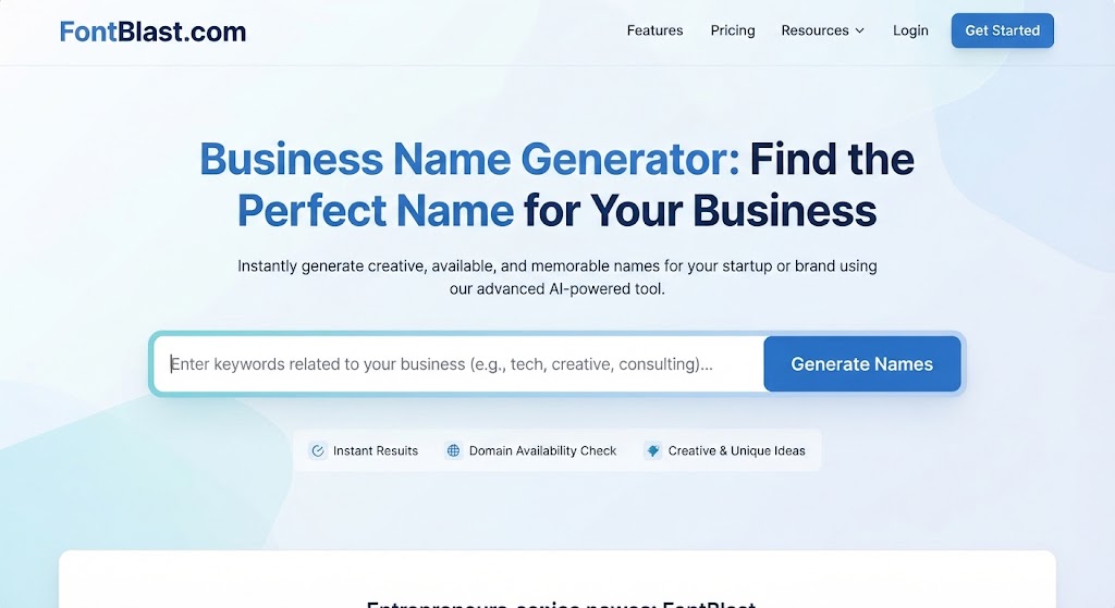 Business Name Generator: Find the Perfect Name for Your Business