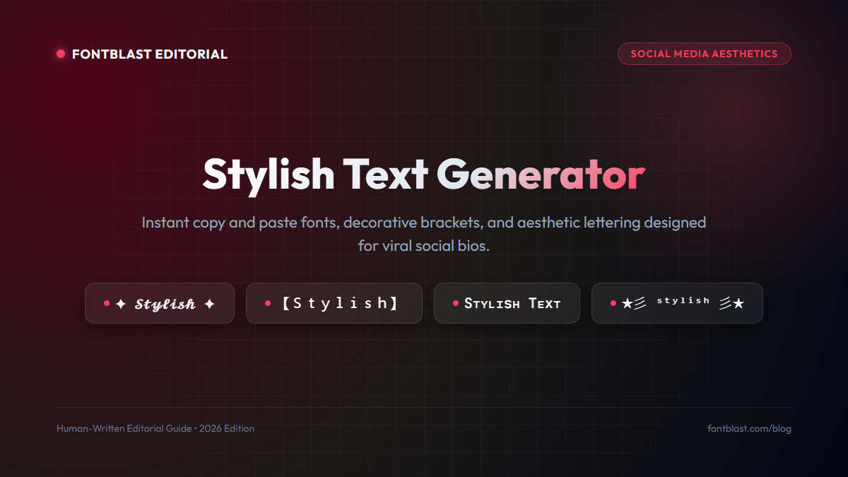 Stylish Text Generator Copy and Paste: Elevate Your Social Bios & Captions