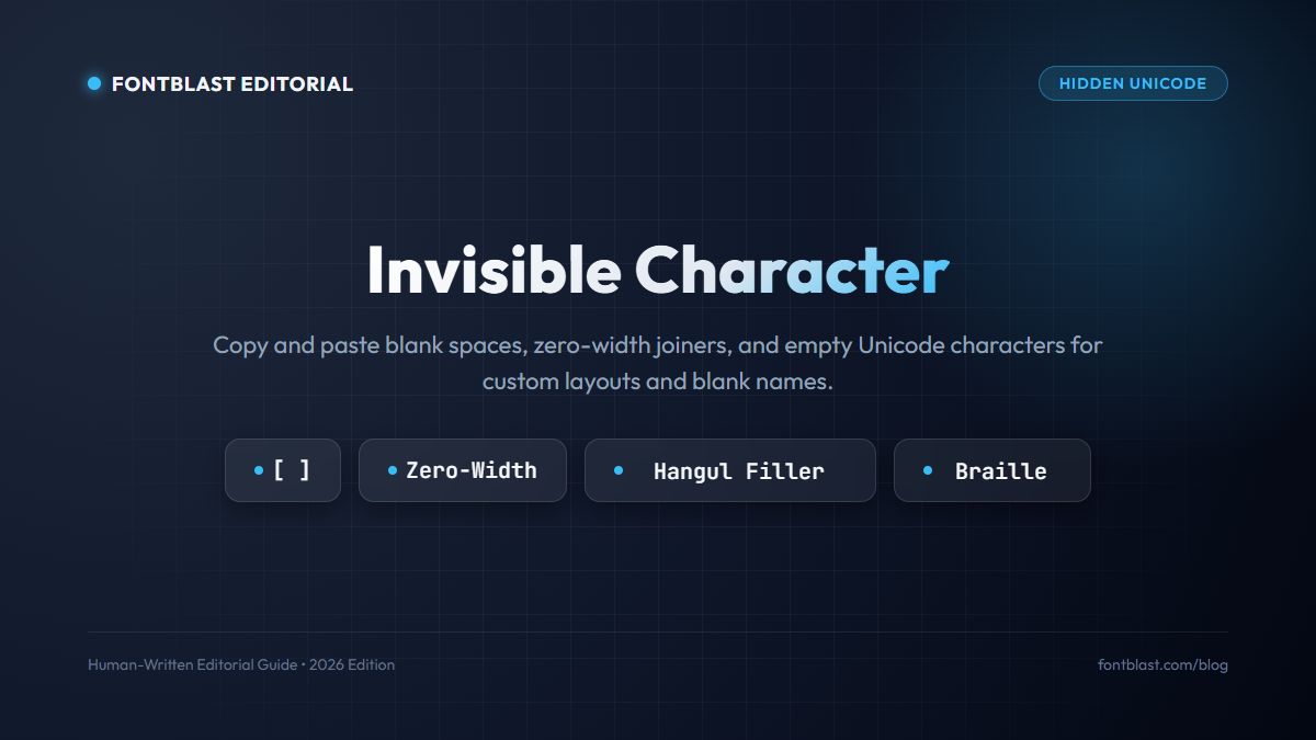 Invisible Character Copy Paste: The Guide to Blank Spaces and Hidden Unicode