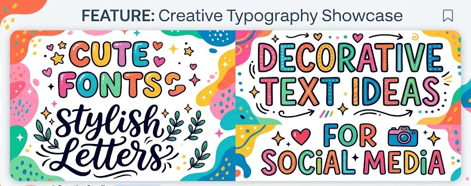 Cute Fonts: Stylish Text Ideas & Copy and Paste Fonts