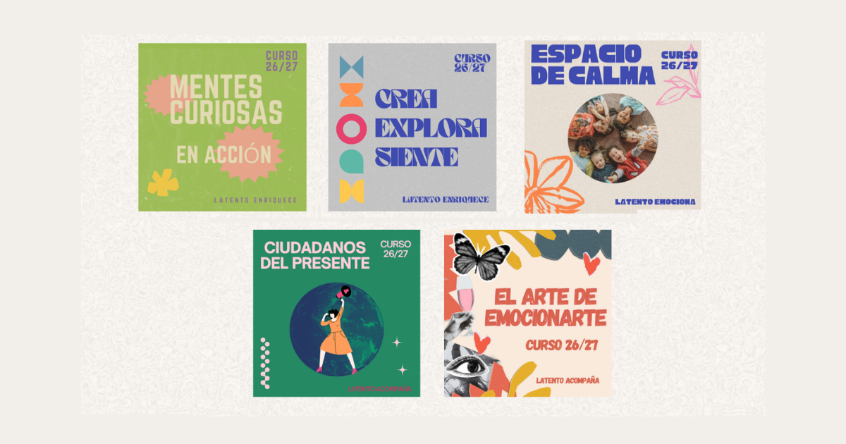 Ya puedes reservar tu plaza en los talleres de Latento para el curso 2026-2027