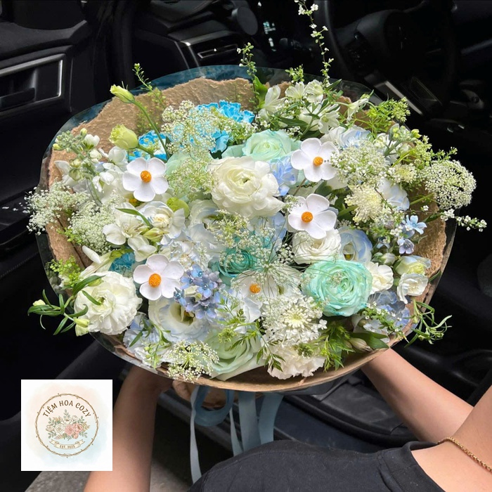 Bó Hoa Fresh Blue Green