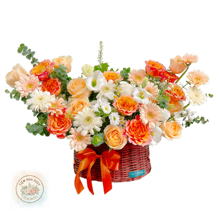 Giỏ Hoa Chúc Mừng 3
