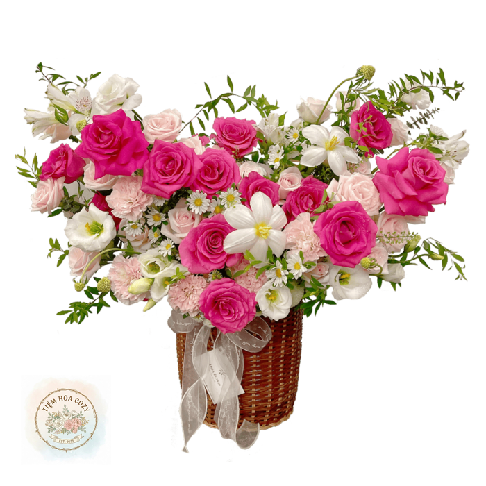 Giỏ Hoa Chúc Mừng 6
