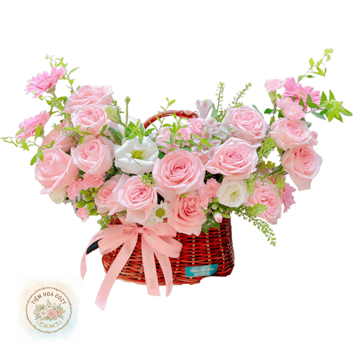 Giỏ Hoa Chúc Mừng 8