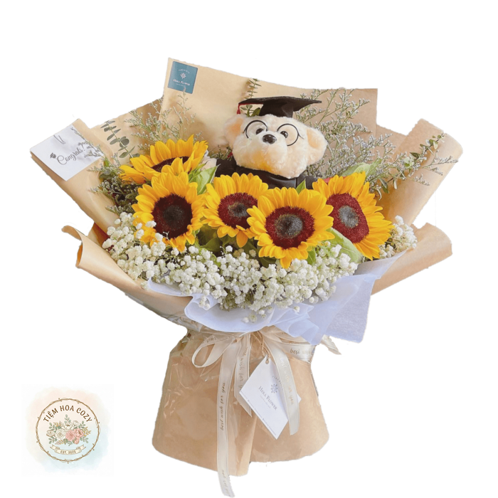 Bó Hoa Gấu Tốt Nghiệp 05