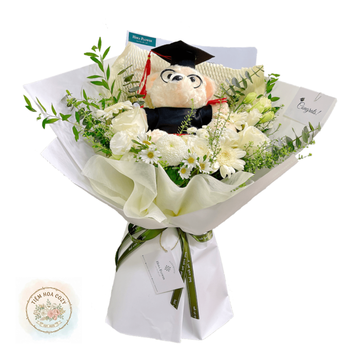 Bó Hoa Gấu Tốt Nghiệp 01
