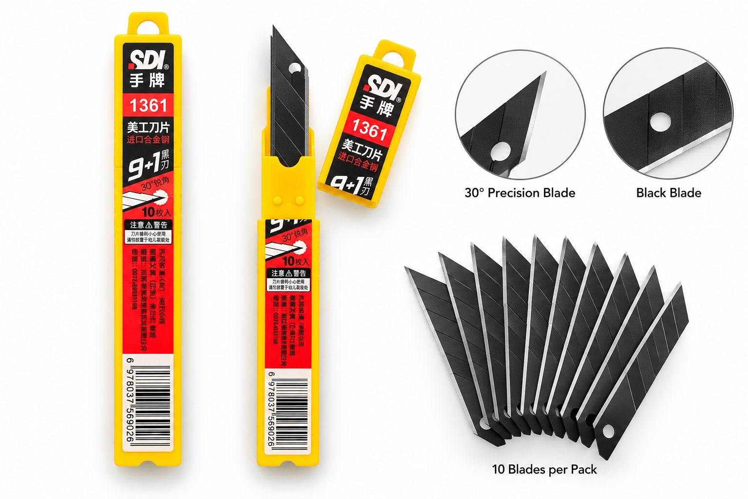 30° Precision Replacement Blades – 10 Pack