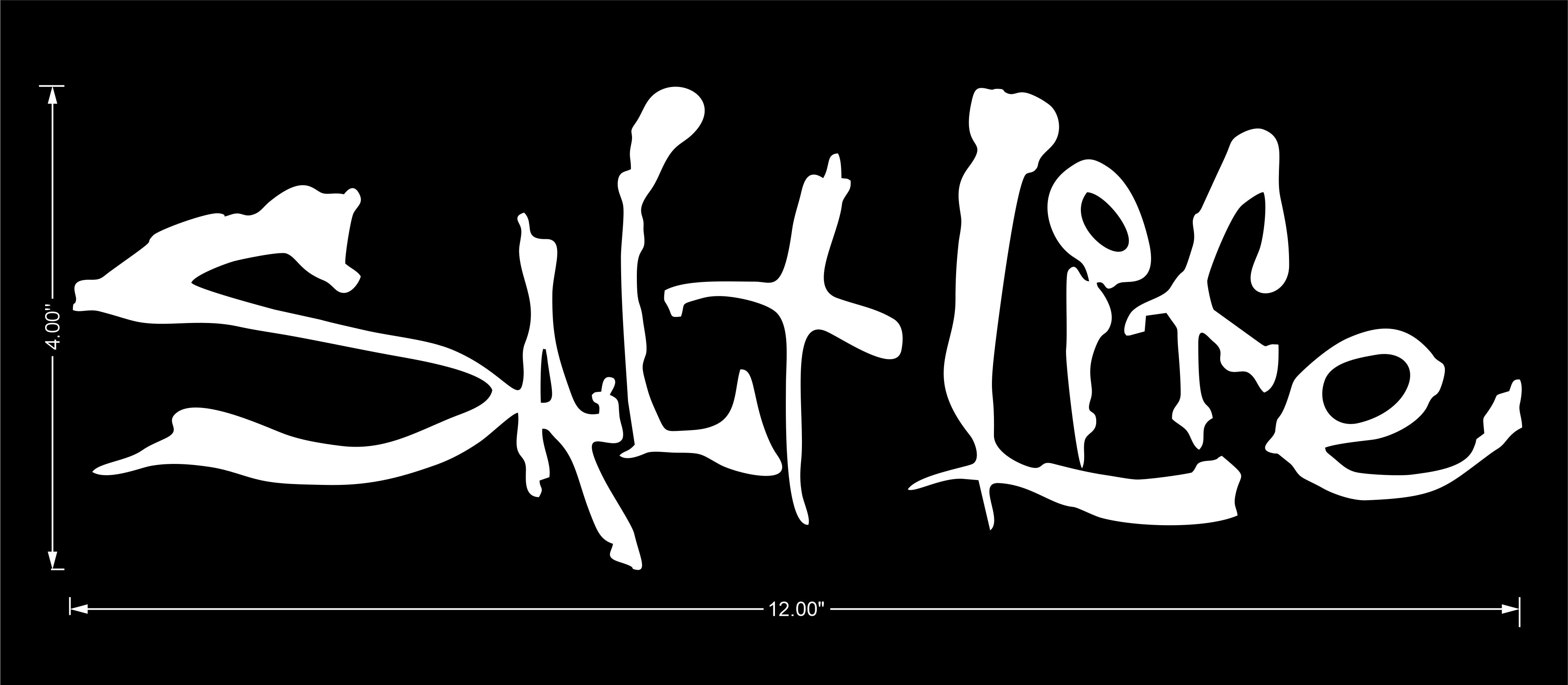 Salt Life Vinyl Decal 12" x 4"