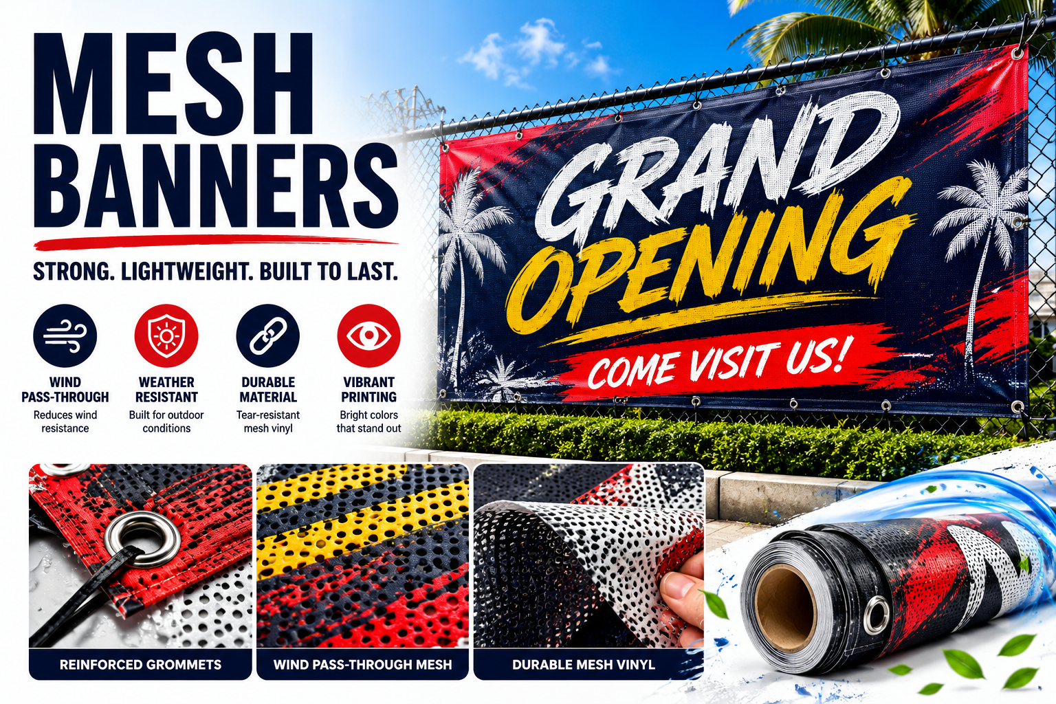 Custom Mesh Banners