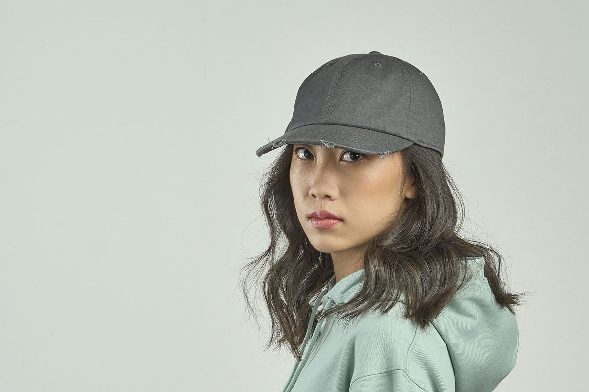 Dad Hat Destroyed-S — dettaglio costruzione