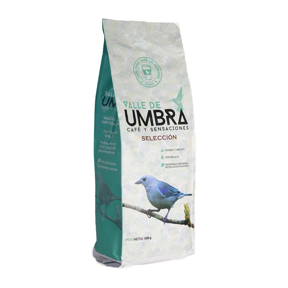 Café Valle de Umbra Selección tostado ALTO - Grano 500gr - Producto disponible en colombiatodo.com Café Valle de Umbra Selección tostado ALTO - Grano 500gr