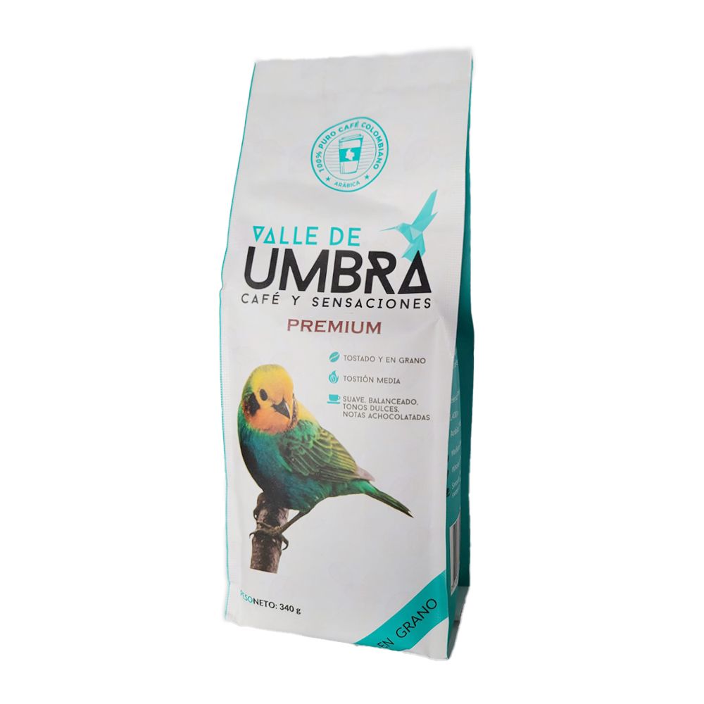 Café Valle de Umbra Premium MEDIO/BAJO Molido - 250gr - Producto disponible en colombiatodo.com Café Valle de Umbra Premium MEDIO/BAJO Molido - 250gr
