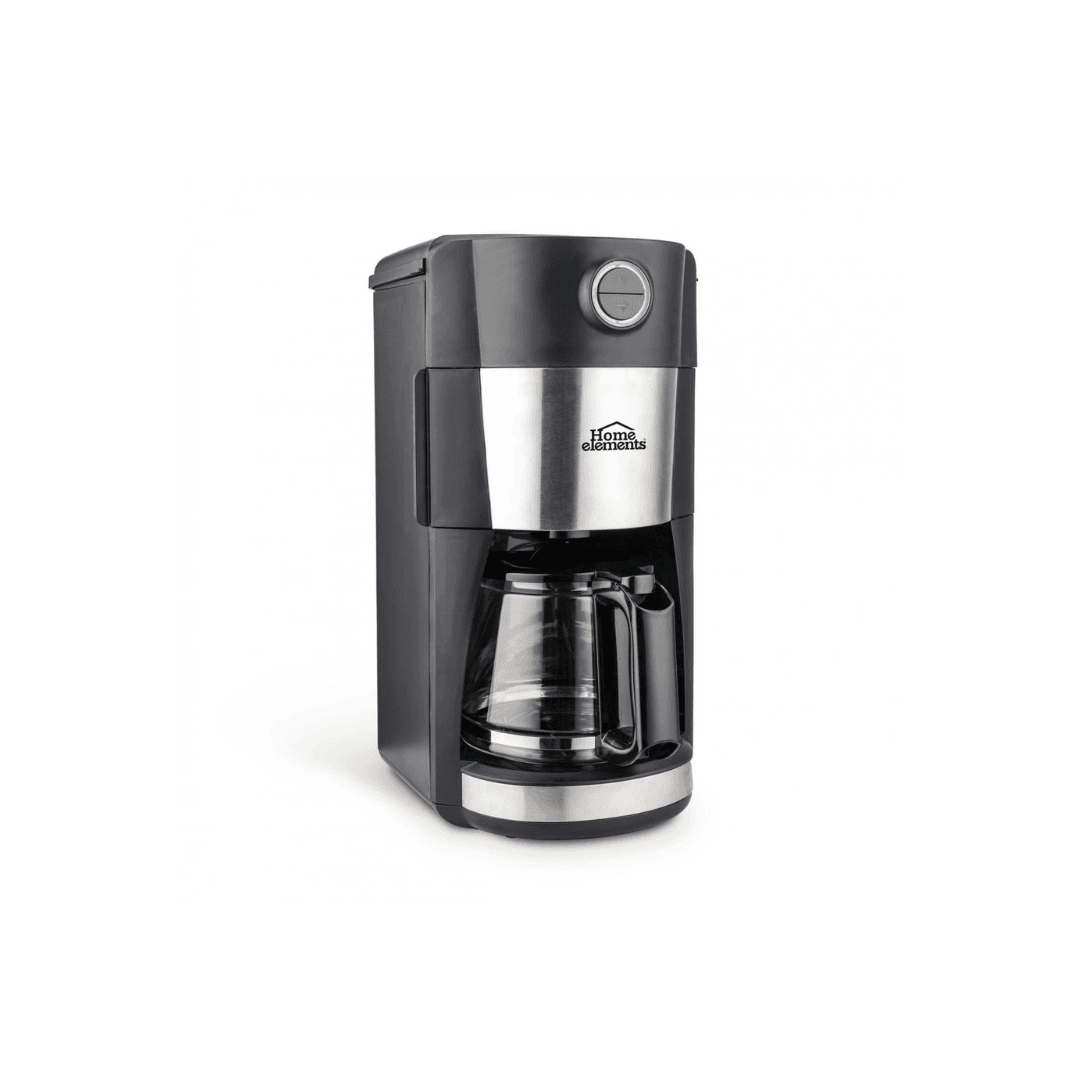 Cafetera Con Moledor de Café 12 Tazas Home Elements - Producto disponible en colombiatodo.com Cafetera Con Moledor de Café 12 Tazas Home Elements