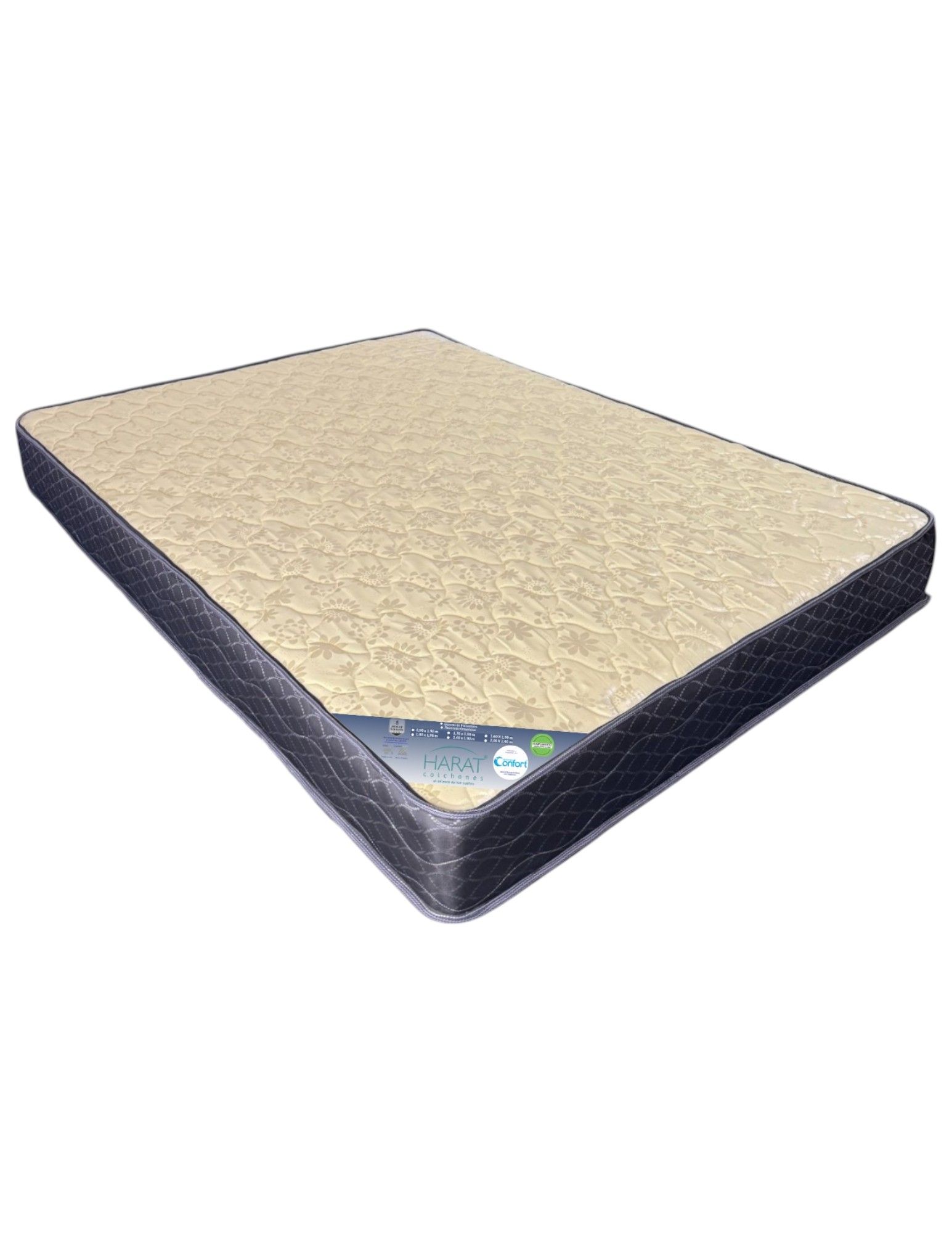 COLCHÓN RESORTADO CONFORT 100X190X25 S2 - Producto disponible en colombiatodo.com COLCHÓN RESORTADO CONFORT 100X190X25 S2