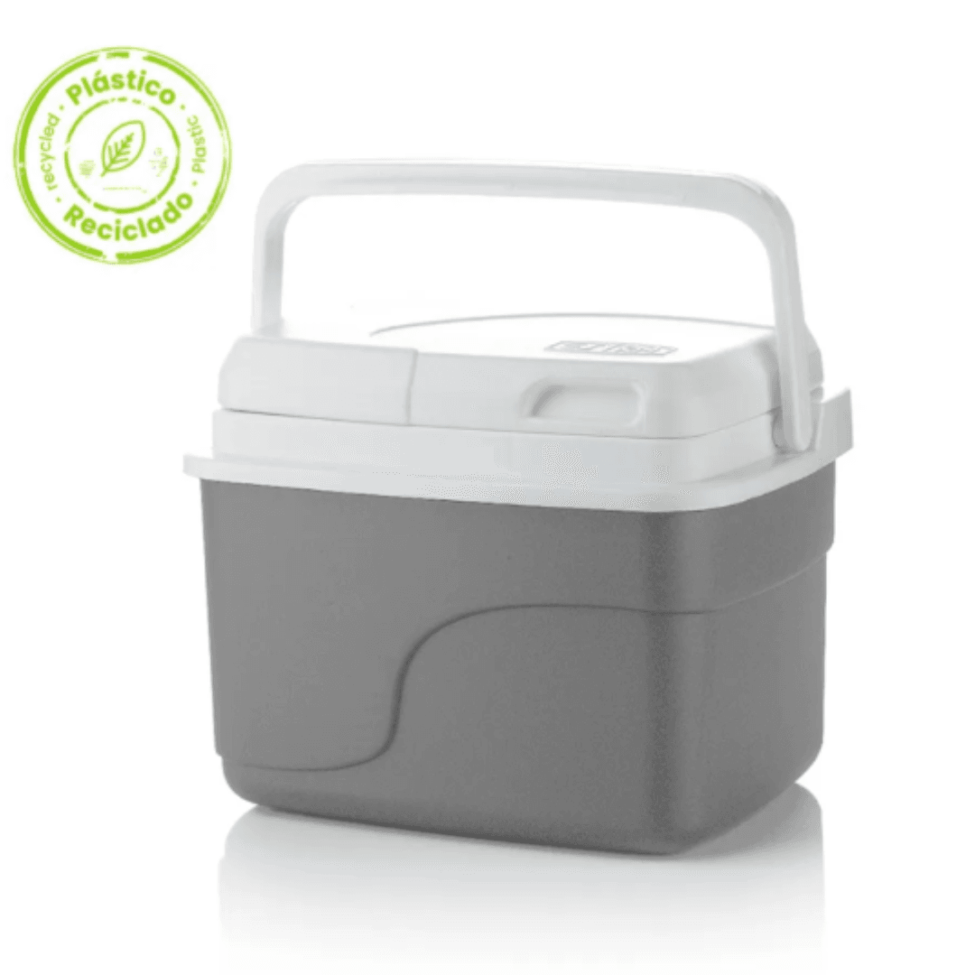 Nevera portátil personal insulada 4.5 litros gris material recuperado - Producto disponible en colombiatodo.com Nevera portátil personal insulada 4.5 litros gris material recuperado