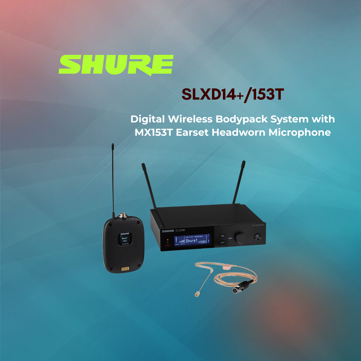 Shure SLXD14+/153T