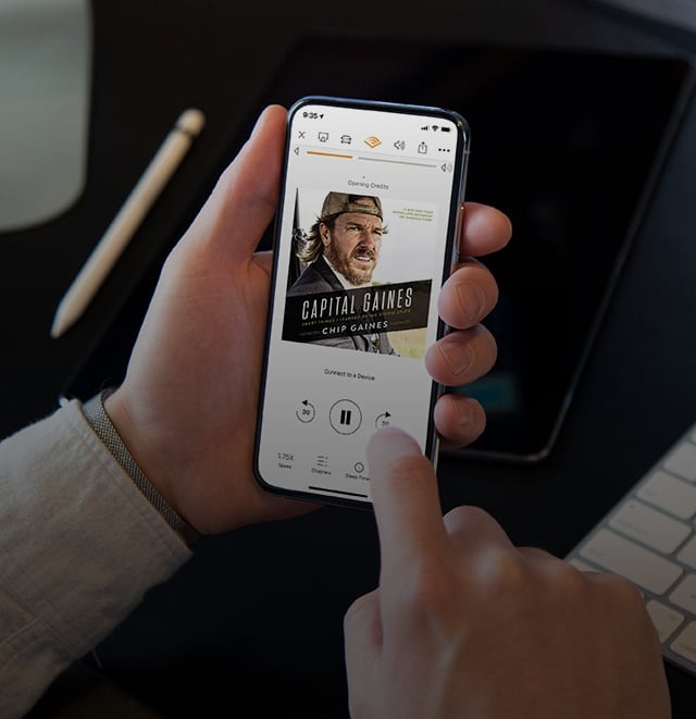 Cover of Capital Gaines audio book on iPhone