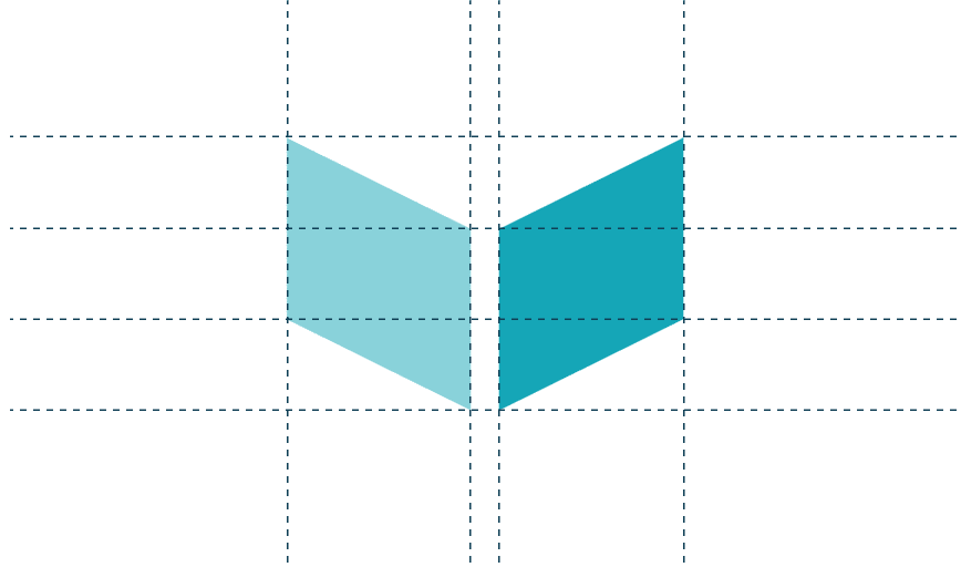 College Match Logo with lines outlining specific spacing of design.