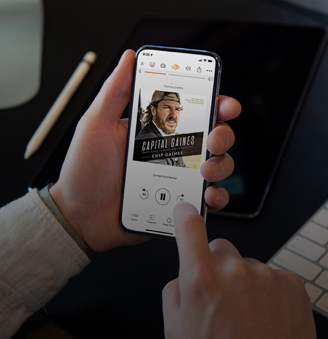 Cover of Capital Gaines audio book on iPhone