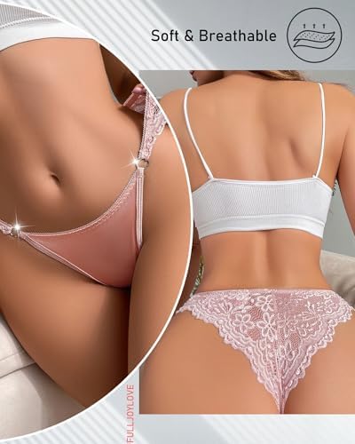 Vue 2 de Femmes Dentelle Maille Culotte