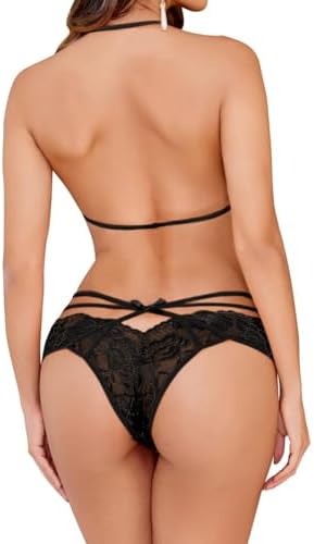Vue 3 de Lingerie Femme Dentelle Transparente