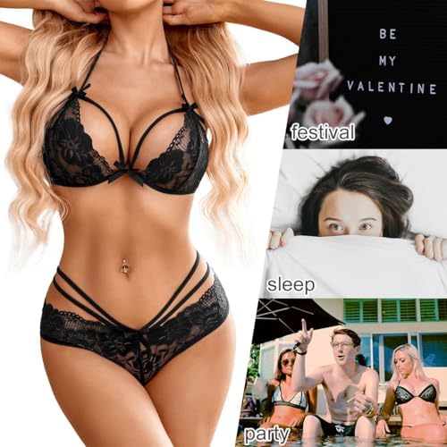 Vue 5 de Lingerie Femme Dentelle Transparente