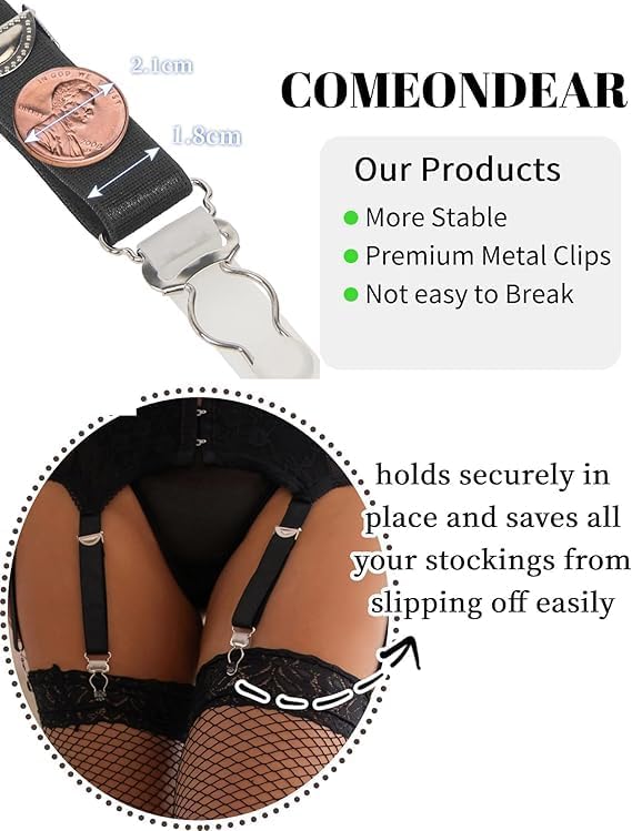 Vue 5 de Porte Jarretelle Sexy Femme