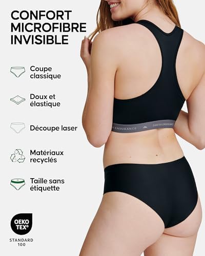 Vue 2 de Shorty Invisibles En Microfibre