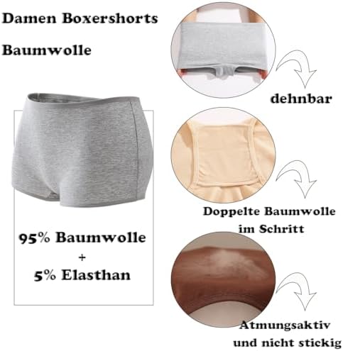 Vue 3 de Boxer Femme Shorty Culotte