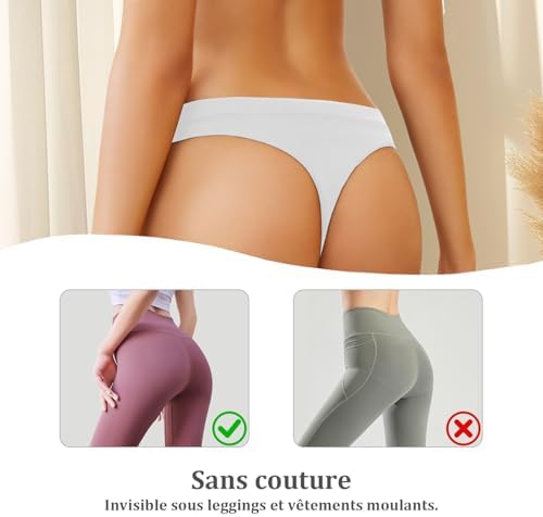 Vue 4 de Femme String Tanga Culotte