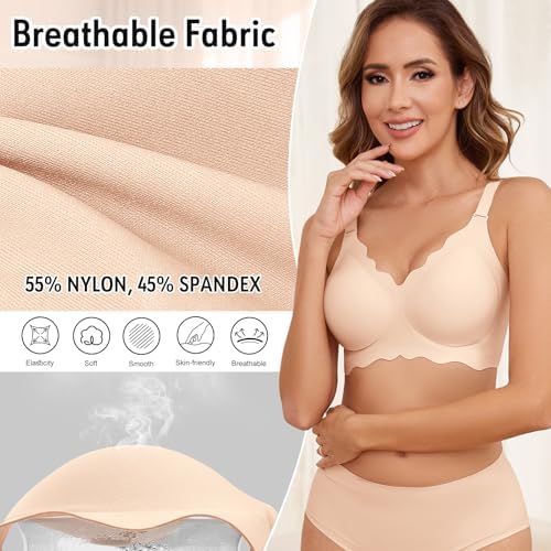 Vue 5 de Soutiengorge Femme Sans Armature