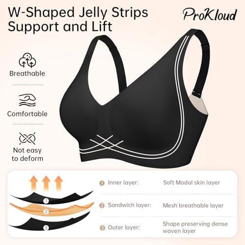 Vue 3 de Soutiengorge Sans Armature Confortable