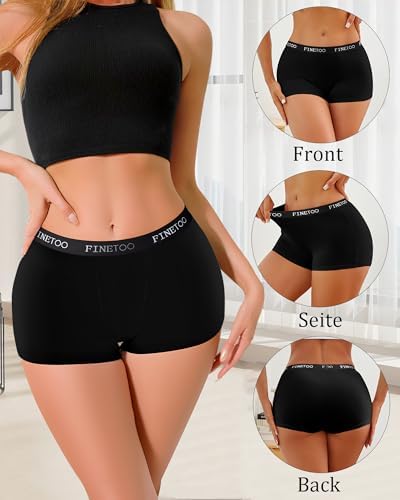 Vue 3 de Boxer Femme Coton Shorty